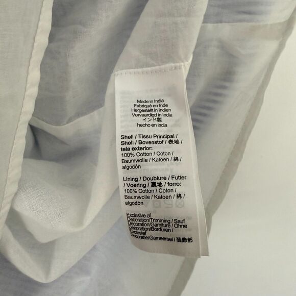 J.CREW Striped Sleeveless Belted Tiered Dress 8 Blue Knee Square Neck NWT B38 - Picture 7 of 7